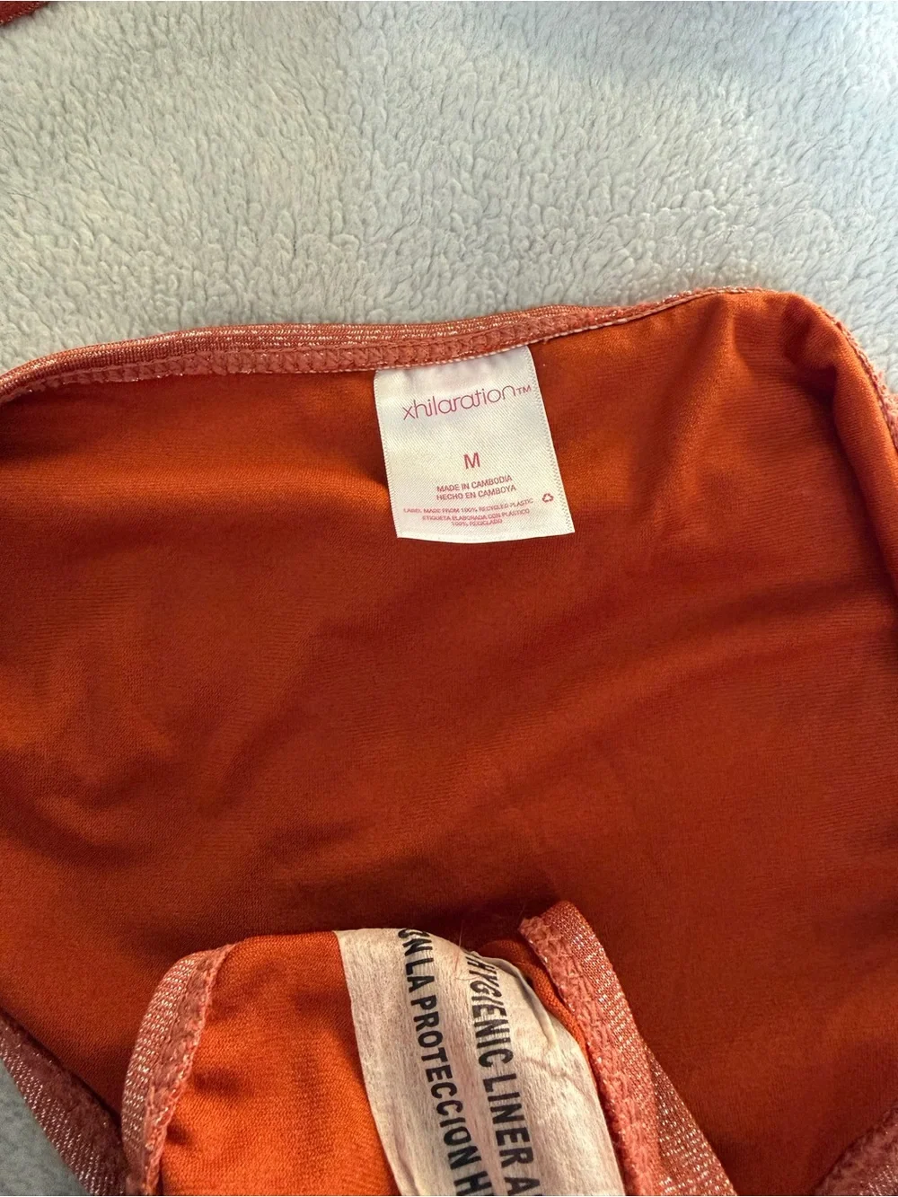 Xhilaration Shimmer Rust Orange Underwire Bikini Set